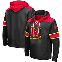 Colosseum Maryland Terrapins 20 Lace-Up Pullover Hoodie