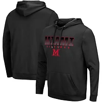Colosseum Miami University RedHawks Blackout 30 Pullover Hoodie