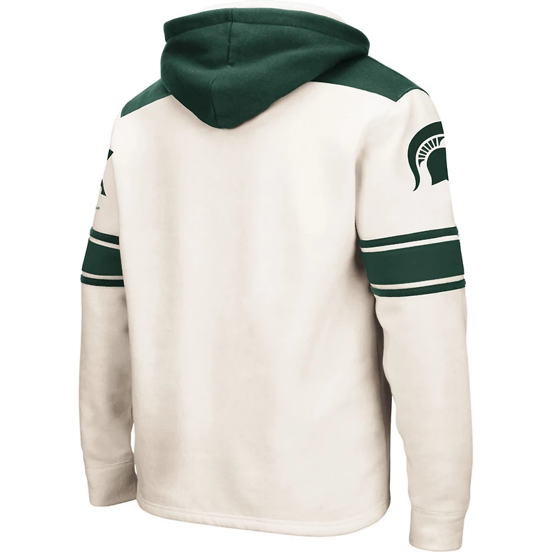 Colosseum Michigan State Spartans 20 Lace-Up Pullover Hoodie