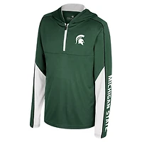 Colosseum Michigan State Spartans Hansel Quarter-Zip Hoodie