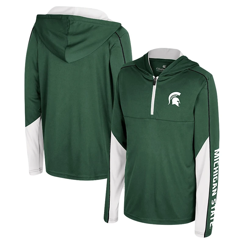 Colosseum Michigan State Spartans Hansel Quarter-Zip Hoodie