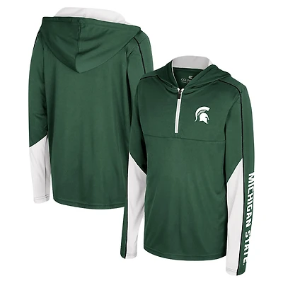Colosseum Michigan State Spartans Hansel Quarter-Zip Hoodie