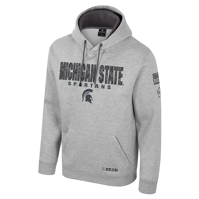 Colosseum Michigan State Spartans Oorah OHT Military Appreciation Pullover Hoodie