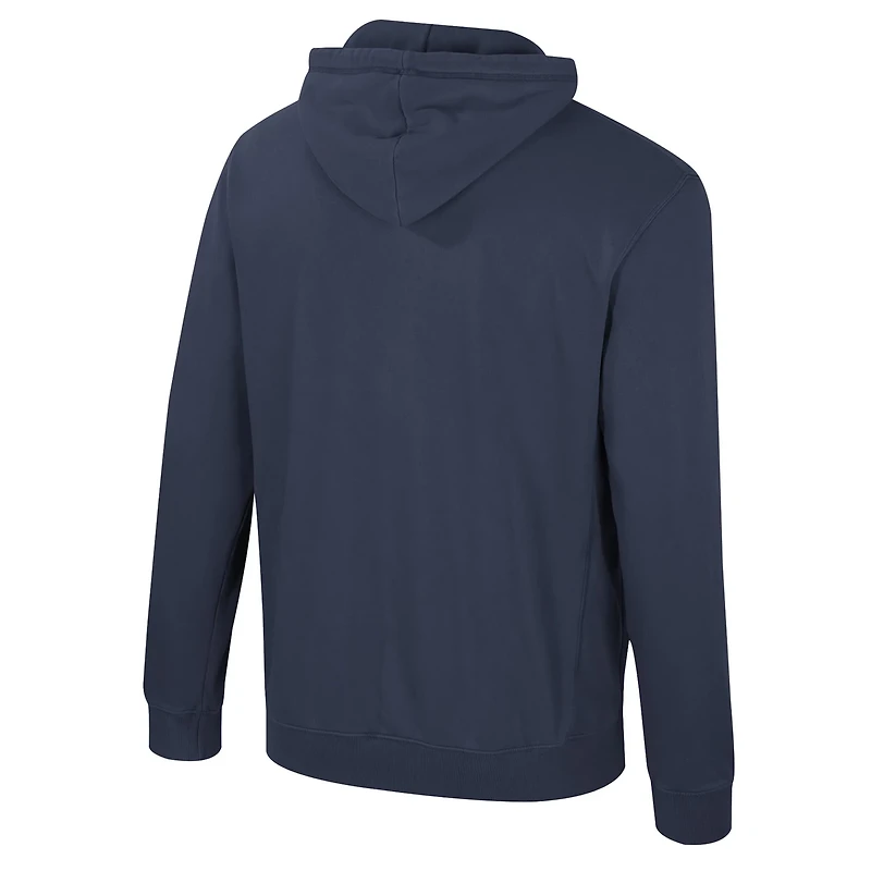 Colosseum Michigan Wolverines Big  Tall Cap E-Tan Pullover Hoodie