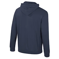 Colosseum Michigan Wolverines Big  Tall Cap E-Tan Pullover Hoodie