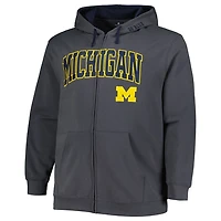 Colosseum Michigan Wolverines Big  Tall Team Full-Zip Hoodie