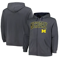 Colosseum Michigan Wolverines Big  Tall Team Full-Zip Hoodie