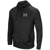 Colosseum Michigan Wolverines out 30 Tonal Raglan Full-Zip Hoodie