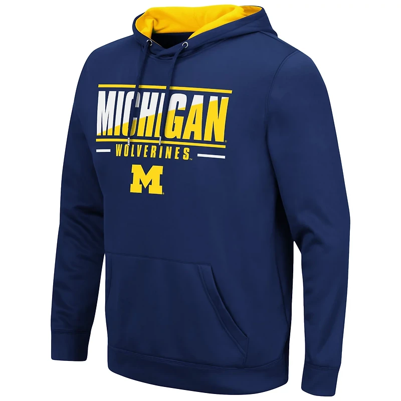 Colosseum Michigan Wolverines Slash Stack 20 Pullover Hoodie