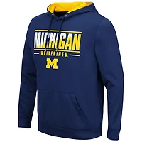 Colosseum Michigan Wolverines Slash Stack 20 Pullover Hoodie