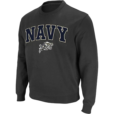 Colosseum Midshipmen Arch Logo Crew Neck Sweatshirt