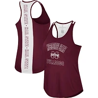 Colosseum Mississippi State Bulldogs 10 Days Racerback Scoop Neck Tank Top