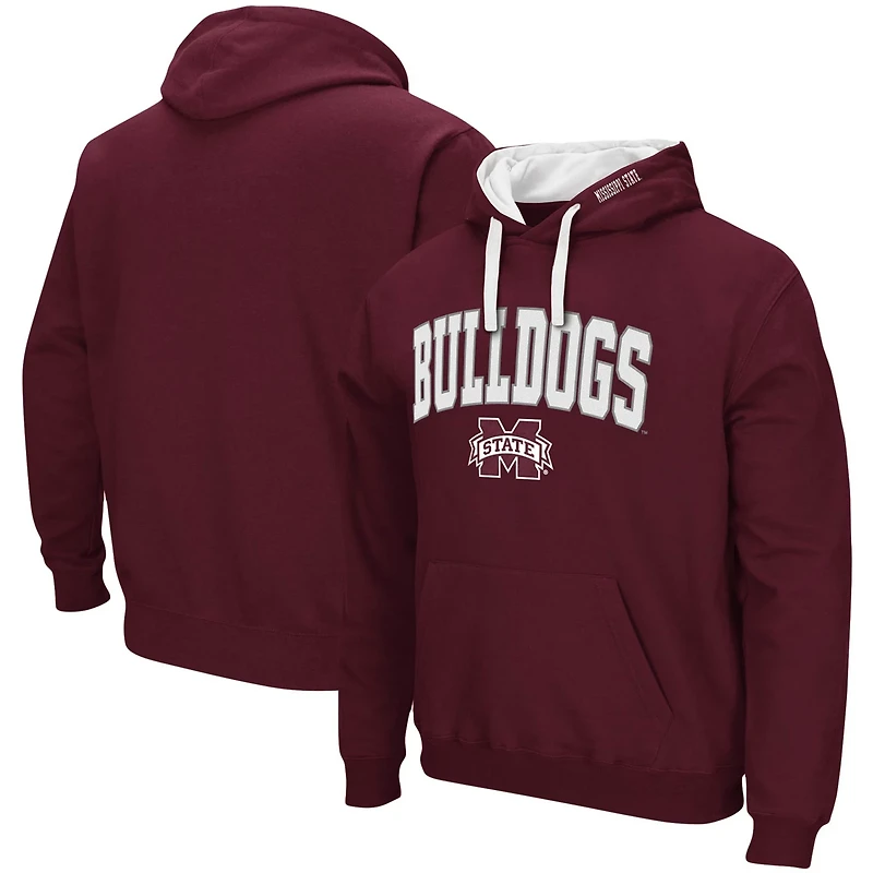 Colosseum Mississippi State Bulldogs Big  Tall Arch Logo 20 Pullover Hoodie