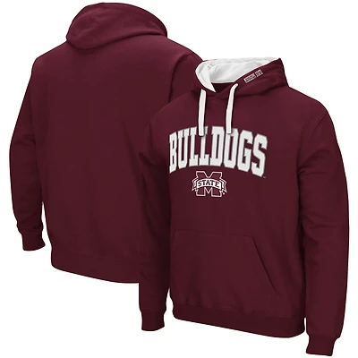 Colosseum Mississippi State Bulldogs Big  Tall Arch Logo 20 Pullover Hoodie