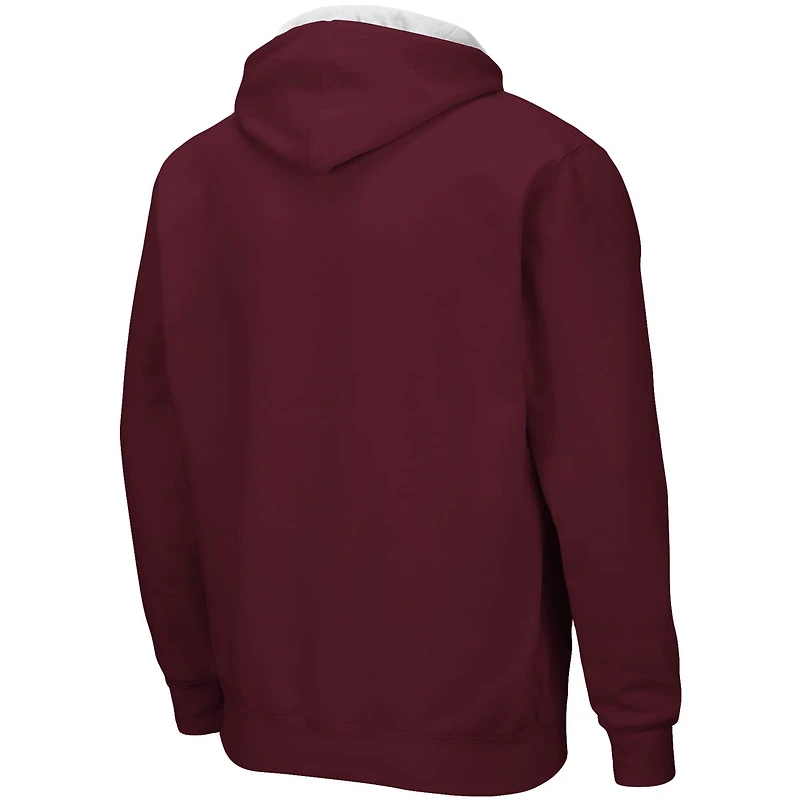 Colosseum Mississippi State Bulldogs Big  Tall Full-Zip Hoodie