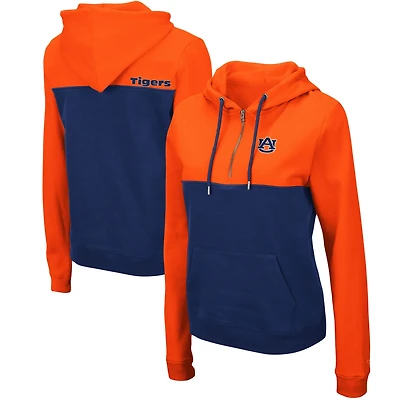 Colosseum /Navy Auburn Tigers Aidan Lightweight Half-Zip Hoodie