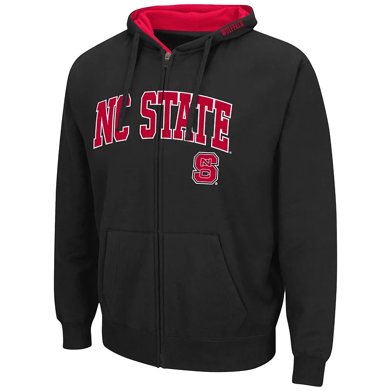 Colosseum NC State Wolfpack Arch  Logo 30 Full-Zip Hoodie