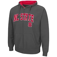 Colosseum NC State Wolfpack Arch  Logo 30 Full-Zip Hoodie