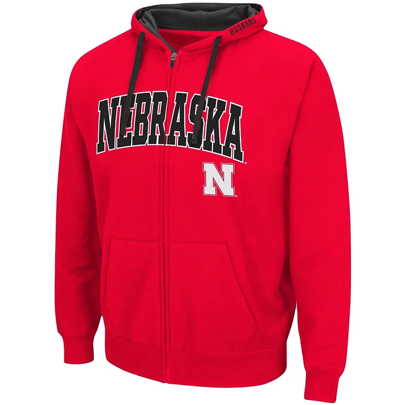 Colosseum Nebraska Huskers Big  Tall Full-Zip Hoodie