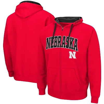 Colosseum Nebraska Huskers Big Tall Full-Zip Hoodie