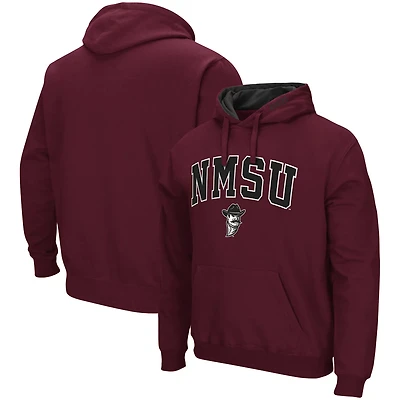 Colosseum New Mexico State Aggies Arch and Logo Pullover Hoodie