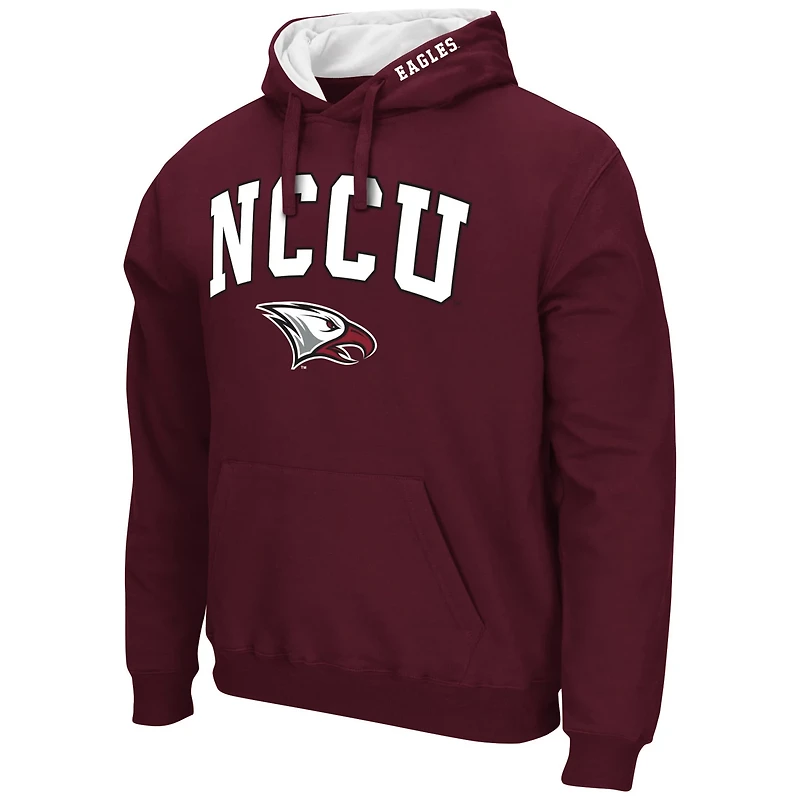 Colosseum North Carolina Central Eagles Arch Logo 30 Pullover Hoodie