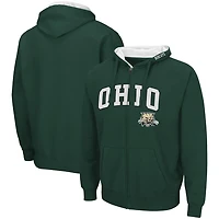 Colosseum Ohio Bobcats Arch  Logo 30 Full-Zip Hoodie