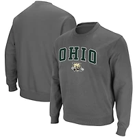 Colosseum Ohio Bobcats Arch  Logo Tackle Twill Pullover Sweatshirt