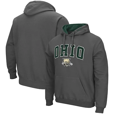 Colosseum Ohio Bobcats Arch and Logo Pullover Hoodie