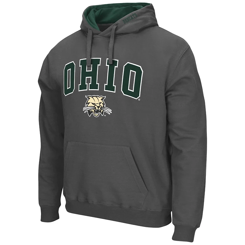 Colosseum Ohio Bobcats Arch and Logo Pullover Hoodie