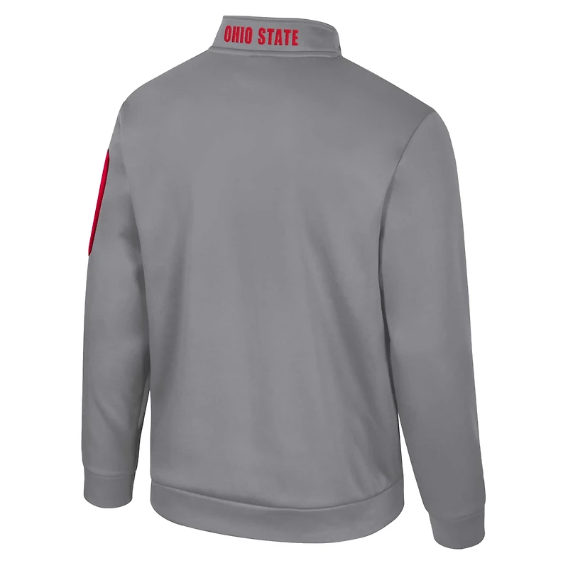 Colosseum Ohio State Buckeyes Mainframe Quarter-Zip Fleece Jacket