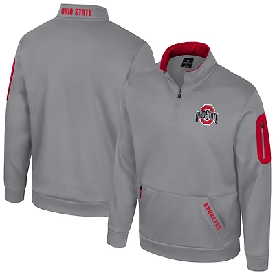 Colosseum Ohio State Buckeyes Mainframe Quarter-Zip Fleece Jacket