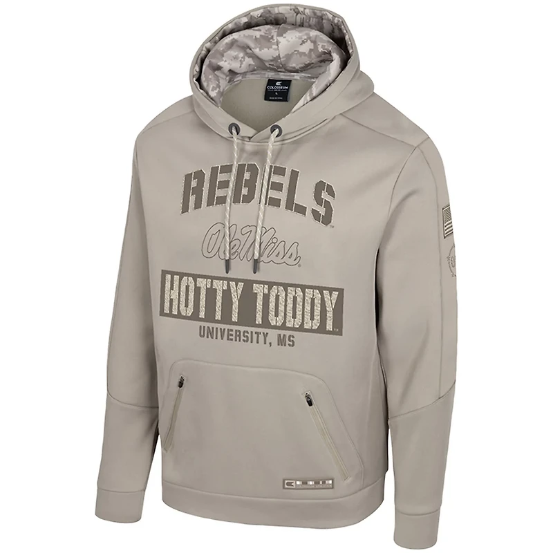 Colosseum Ole Miss Rebels Big Tall Operation Hat Trick Battalion Hoodie Sweatshirt