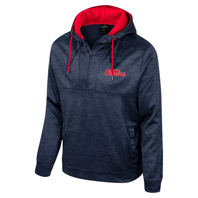Colosseum Ole Miss Rebels Cypher Half-Zip Hoodie
