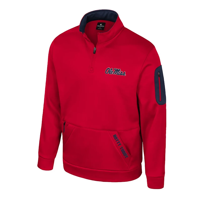 Colosseum Ole Miss Rebels Mainframe Quarter-Zip Fleece Jacket