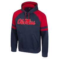 Colosseum Ole Miss Rebels Todd Raglan Pullover Hoodie