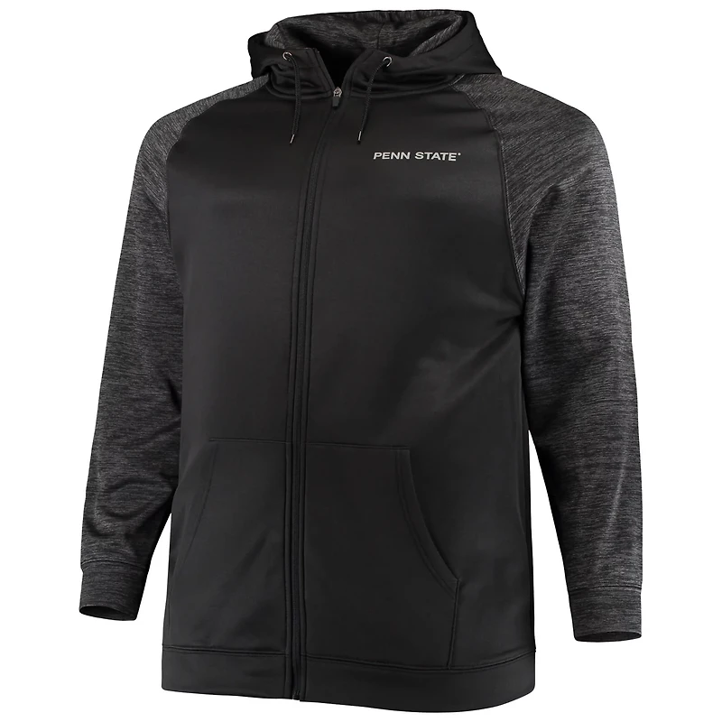 Colosseum Penn State Nittany Lions Big  Tall out Raglan Full-Zip Hoodie