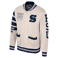 Colosseum Penn State Nittany Lions Jacquard Full-Zip Sweater
