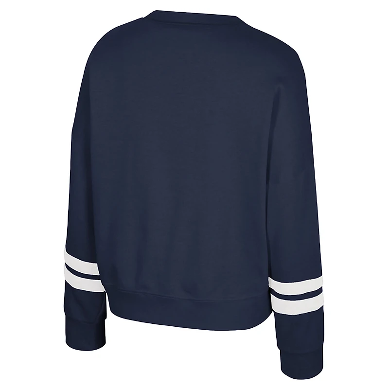 Colosseum Penn State Nittany Lions Splashy Crewneck Fleece Sweatshirt