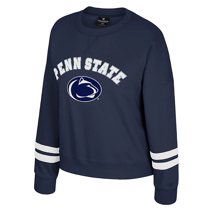 Colosseum Penn State Nittany Lions Splashy Crewneck Fleece Sweatshirt