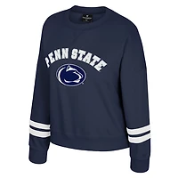 Colosseum Penn State Nittany Lions Splashy Crewneck Fleece Sweatshirt