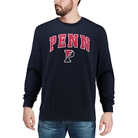 Colosseum Pennsylvania Quakers Arch  Logo Crew Neck Sweatshirt