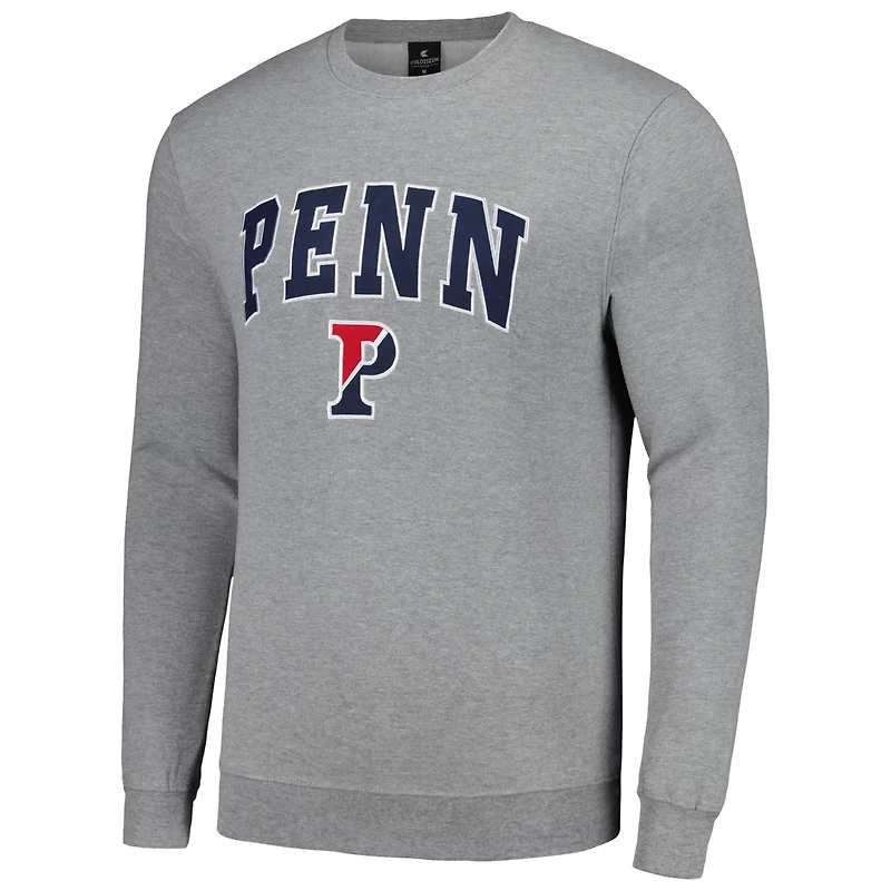 Colosseum Pennsylvania Quakers Arch  Logo Pullover Sweatshirt
