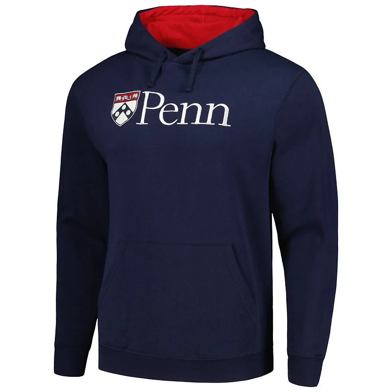 Colosseum Pennsylvania Quakers Arch and Logo Pullover Hoodie