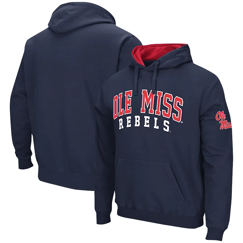 Colosseum Powder Ole Miss Rebels Double Arch Pullover Hoodie