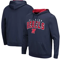Colosseum Powder Ole Miss Rebels Resistance Pullover Hoodie