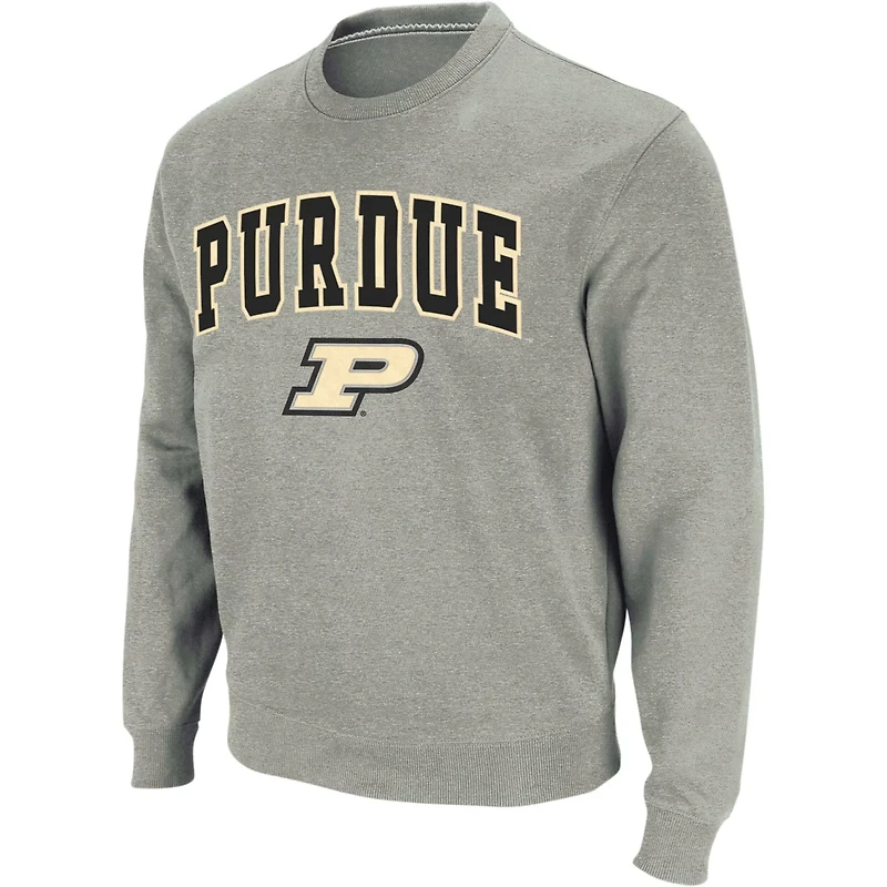Colosseum Purdue Boilermakers Arch  Logo Crew Neck Sweatshirt