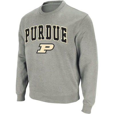 Colosseum Purdue Boilermakers Arch  Logo Crew Neck Sweatshirt
