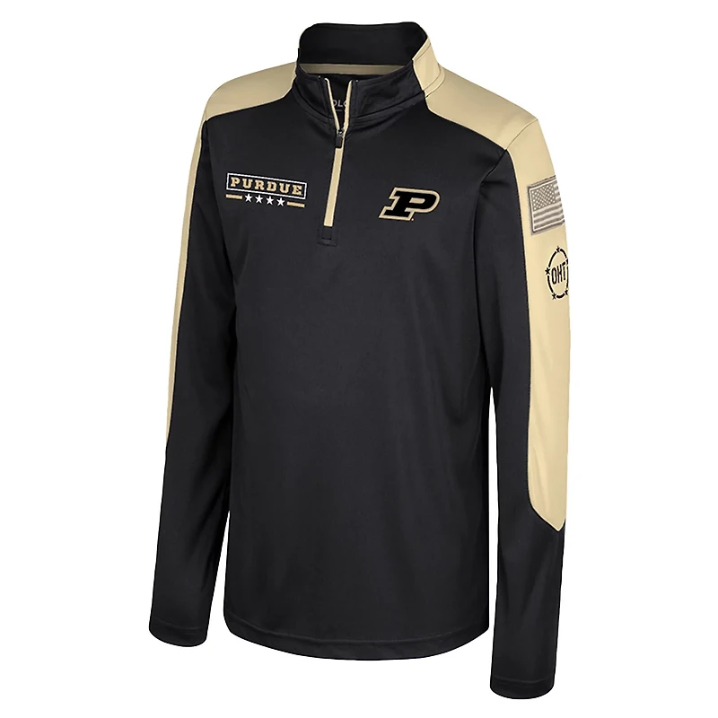 Colosseum Purdue Boilermakers OHT Military Appreciation Cyclone Quarter-Zip Windshirt