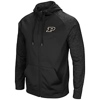 Colosseum Purdue Boilermakers out 30 Tonal Raglan Full-Zip Hoodie